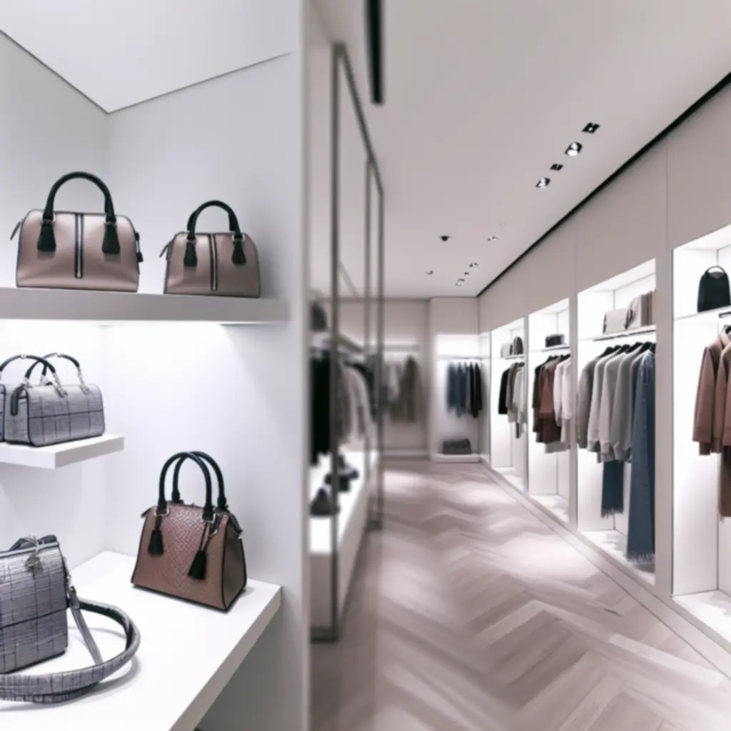 Zestawienie logotypów i produktów wybranych marek modowych i lifestyle